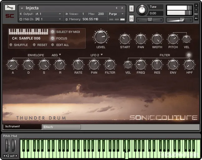 SonicCouture Thunder Drum Kontakt | 527MB