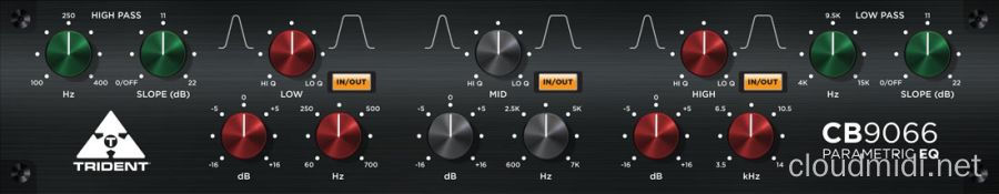 数字均衡效果器-Trident Audio Developments CB9066 EQ v1.2.0 R2R [WiN] :-1