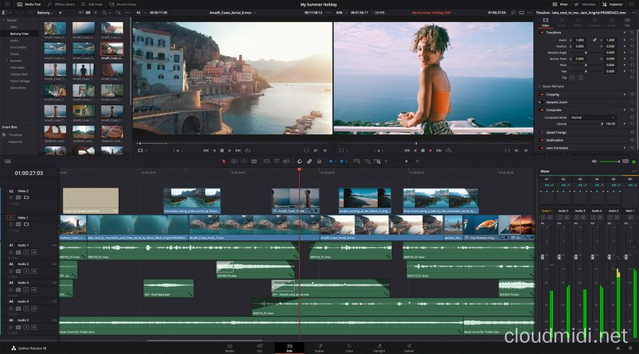 达芬奇视频编辑软件-DaVinci Resolve Studio v18.0.4 For Windows :-1