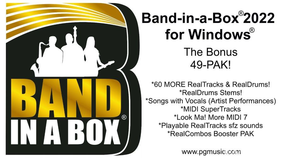 智能伴奏软件-PG Music Band in a Box 2022 Full With Build926 Windows :-1