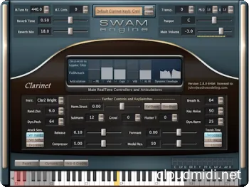 虚拟单簧管音源-Audio Modelling SWAM Engine SWAM Clarinets v2.8.1 CE-win :-1 虚拟单簧管音源-Audio Modelling SWAM Engine SWAM Clarinets v2.8.1 CE-win :-1