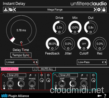 延迟效果器-Unfiltered Audio Instant Delay v1.3.0 TC-win :-1