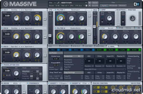 经典电子合成器-Native Instruments Massive v1.5.11 R2R-win :-1