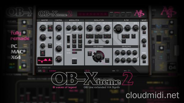 8音单声道合成器-AlyJamesLab OB-XTRM v2.0.1 CE-win :-1
