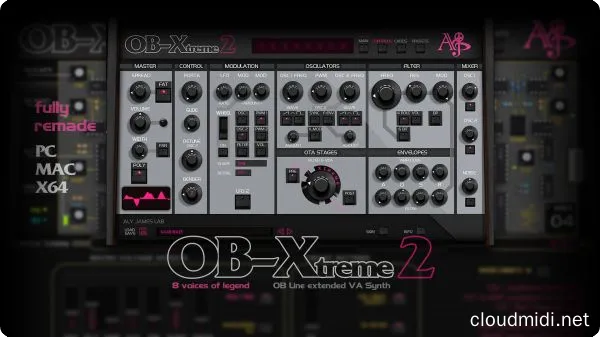 8音单声道合成器-AlyJamesLab OB-XTRM v2.0.1 CE-win :-1