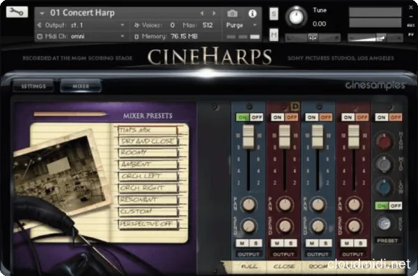 电影配乐竖琴音源 Cinesamples CineHarps Kontakt :-1