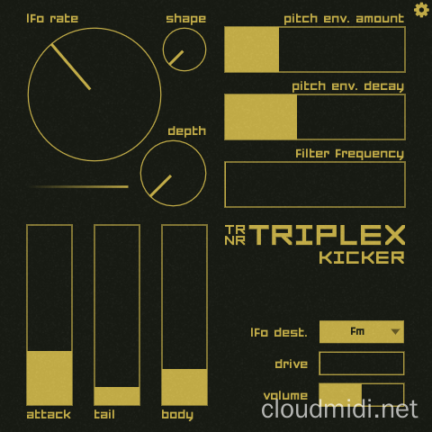 复古调频合成器-Ternär Music Technology Triplex Kicker v0.3.1-win :-1
