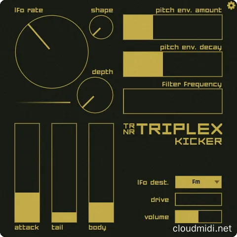 复古调频合成器-Ternär Music Technology Triplex Kicker v0.3.1-win :-1