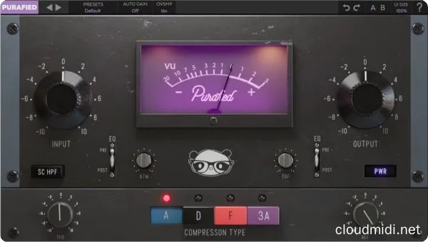 压缩效果器-Purafied VU Compressor v1.0.6 WiN-MAC :-1 压缩效果器-Purafied VU Compressor v1.0.6 WiN-MAC :-1