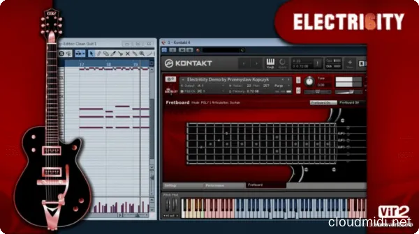 全能电吉他-Vir2 Instruments Electri6ity Kontakt :-1