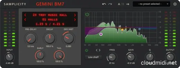 模拟混响效果器-Samplicity Gemini BM7 v1.0.8 TF-win :-1
