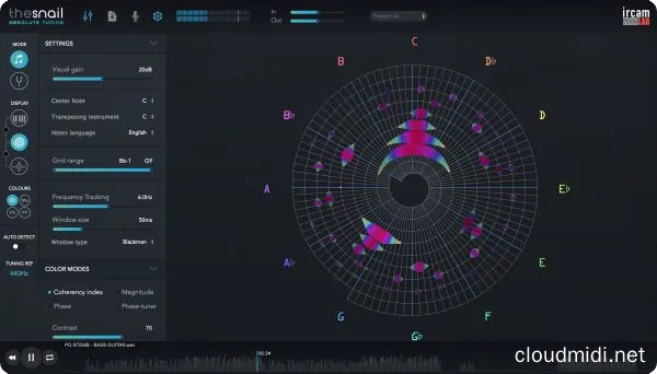 音调频域分析插件-Ircam Lab The Snail v1.2.12 R2R-mac :-1 音调频域分析插件-Ircam Lab The Snail v1.2.12 R2R-mac :-1