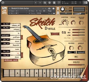 D型孔木吉他音色库-Sketch Samples Sketch D-HOLE Kontakt :-1