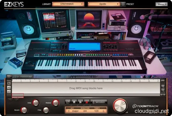 虚拟钢琴含合成器波拓展-Toontrack EZkeys v1.3.3 + SYNTHWAVE CE WIN-MAC :-1