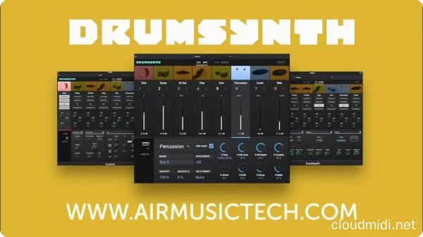 合成器鼓机插件-AIR Music Technology DrumSynth v1.0.0 R2R-win :-1