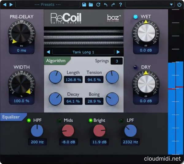 弹簧混响效果器-Boz Digital Labs ReCoil v1.0.5 R2R WiN-MAC :-1