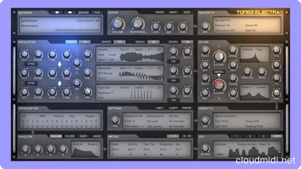 电子合成器-Tone2 Electra v3.2.1 R2R-win :-1