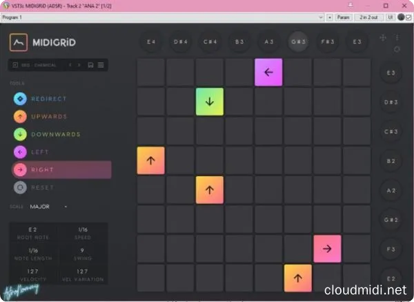 生成型MIDI音序器-ADSR Sounds MiDiGrid v1.0.0 Mocha-win :-1