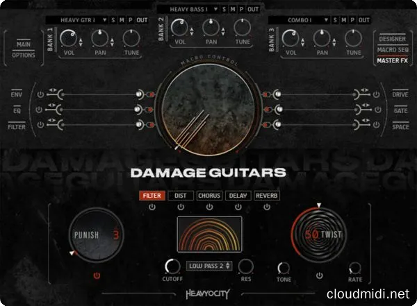 电影电吉他音色库-Heavyocity Damage Guitars Kontakt :-1