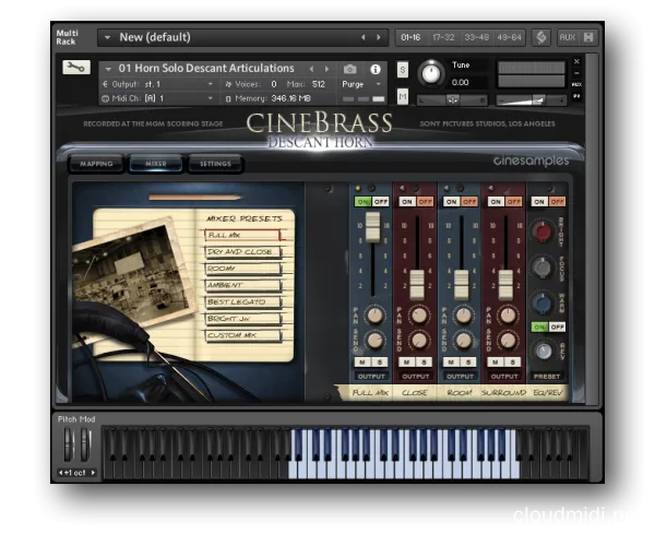 高音号角音色库-Cinesamples CineBrass Descant Horn v1.1.0 Kontakt :-1