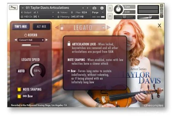 Cinesamples Taylor Davis Kontakt 泰勒·戴维斯独奏小提琴音源 :-2