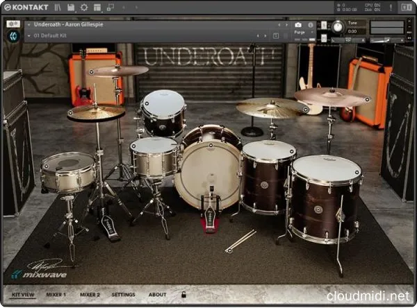 重金属乐队鼓手采样音色库-MixWave Underoath Aaron Gillespie Library Kontakt :-1