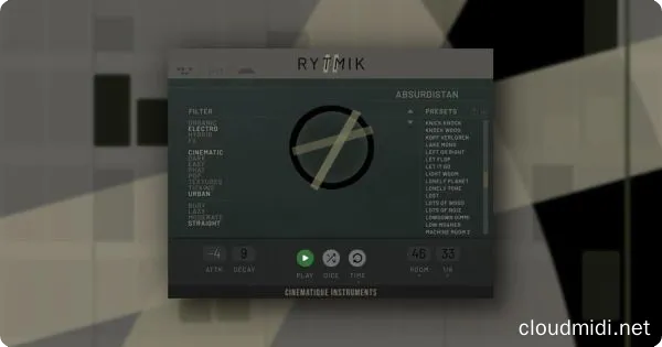 电子嘻哈节奏音色库-Cinematique Instruments Rytmik 2 Kontakt :-1 电子嘻哈节奏音色库-Cinematique Instruments Rytmik 2 Kontakt :-1