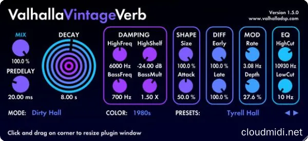 混响预设-Valhalla VintageVerb Presets inspired Lexicon PCM :-1