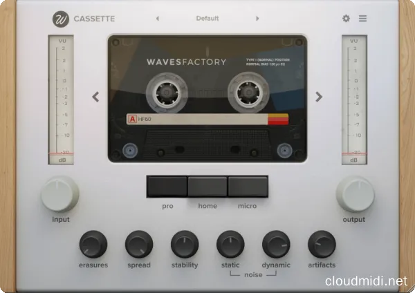 磁带机模拟插件-Wavesfactory Cassette v1.0.6 R2R-win :-1