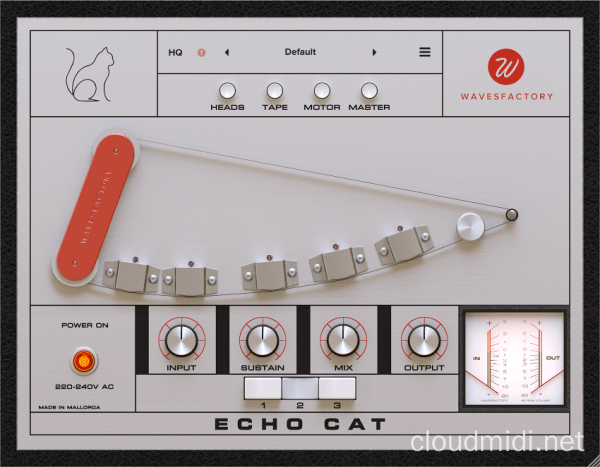 磁带回声模拟插件-Wavesfactory Echo Cat v1.0.2 R2R-win :-1