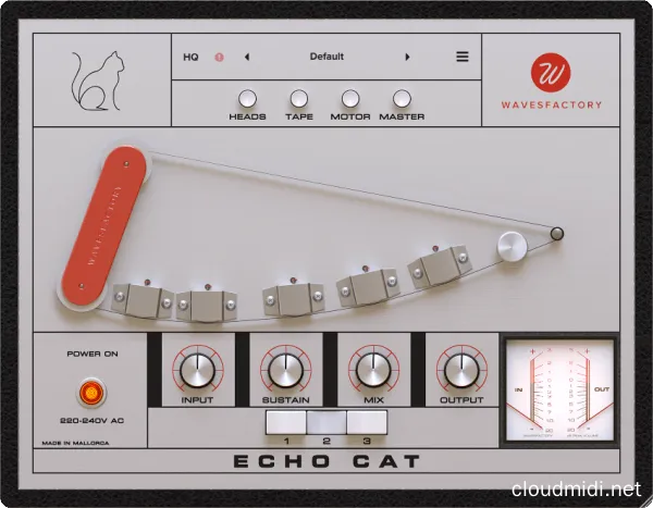 磁带回声模拟插件-Wavesfactory Echo Cat v1.0.2 R2R-win :-1