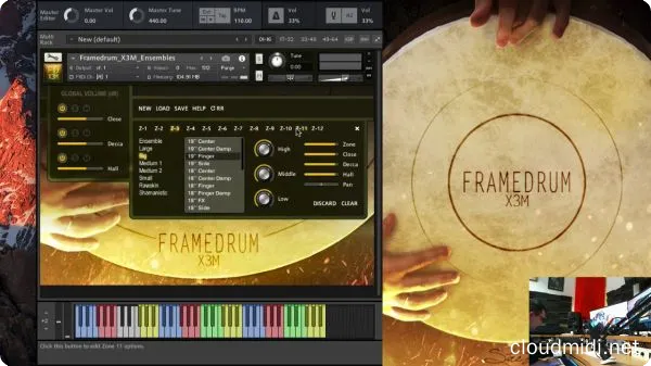 中东框鼓音色库-Strezov Sampling Frame Drum X3M Kontakt :-1