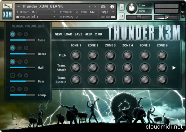 雷霆鼓音色库-Strezov Sampling Thunder X3M Kontakt :-1