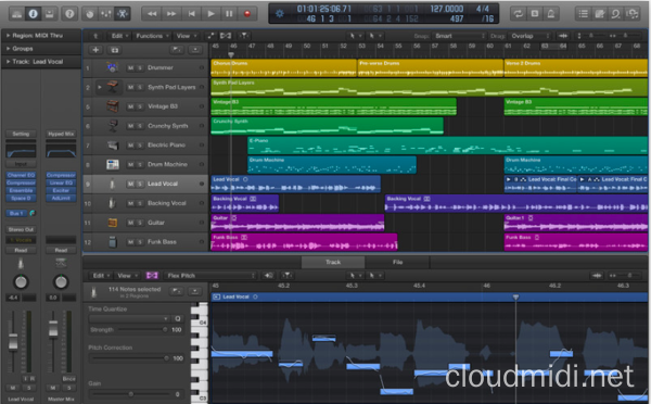 Logic Pro X 10.0.7-10.5.1 macOS 苹果音乐制作软件6个旧版本合集 :-1