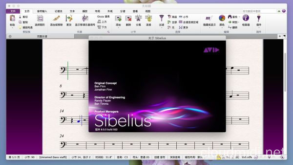 Avid Sibelius v8.5.0 macOS 五线谱制作打谱软件 :-1