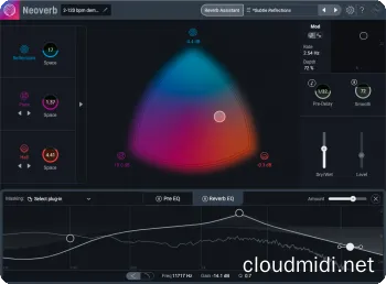 智能混响效果器-iZotope Neoverb v1.3.0 KD-mac :-1