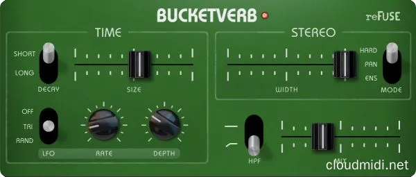 混响效果器-reFuse Software Bucketverb v1.2.0 R2R-win :-1