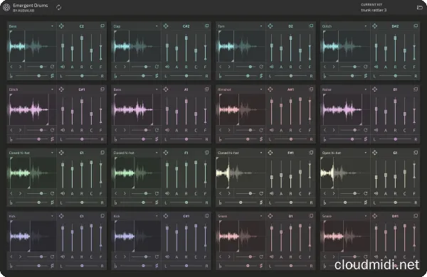 鼓机采样器-Audialab Emergent Drums v2.0.2 R2R-win :-1