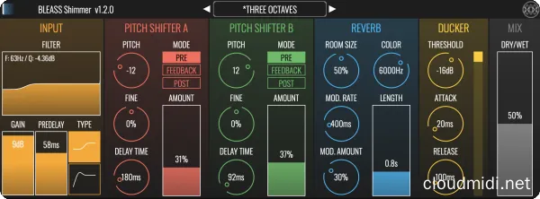 音高变换混响效果-BLEASS Shimmer v1.5.0 R2R-win :-1