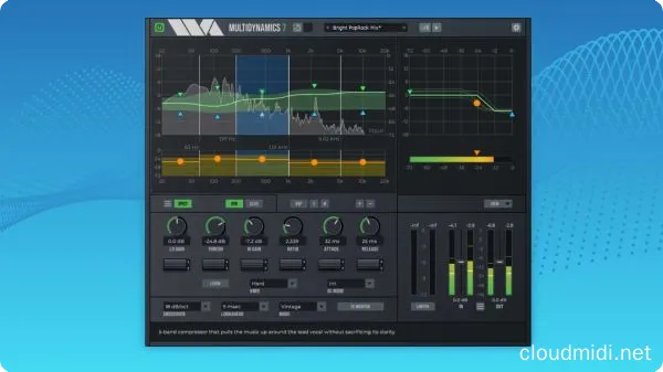 多频段动态处理器-Wave Arts MultiDynamics 7 v7.0.3 R2R-win :-1