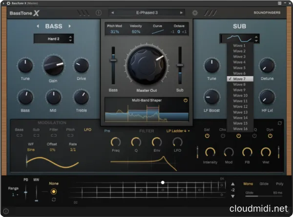 低音合成器-SoundFingers BassTone X v1.0.0 R2R-win :-1