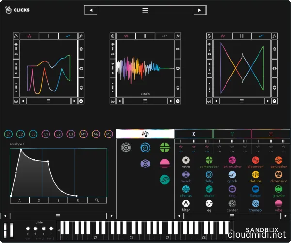 电子合成器-Two Clicks Audio Sandbox v1.3.0 MOCHA-win :-1