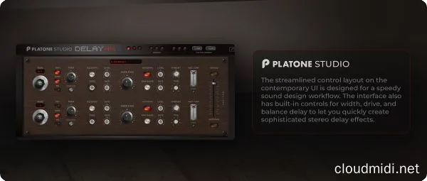 延迟效果器-Platone Studio Delay 44 v1.0.0 R2R WIN-MAC :-1