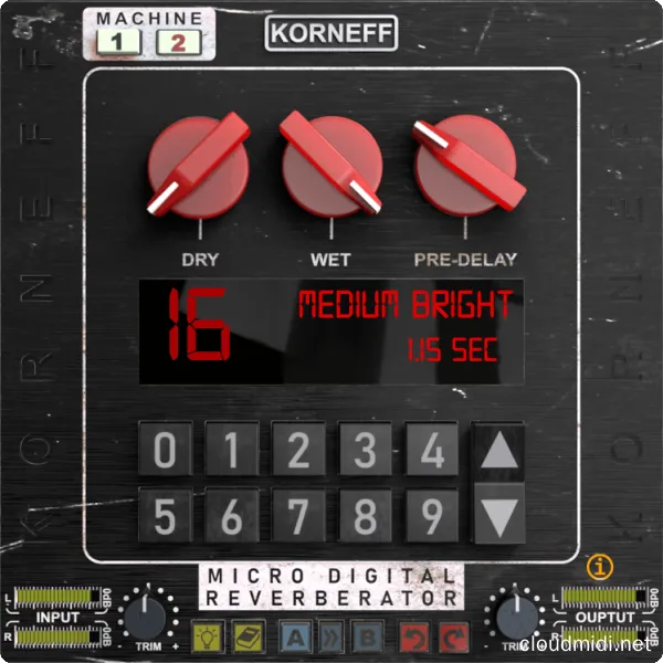 微型数字混响效果器-Korneff Audio Micro Digital Reverberator v1.0.6 R2R-win :-1