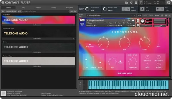 梦幻电钢琴音色库-Teletone Audio Vespertone KONTAKT :-1