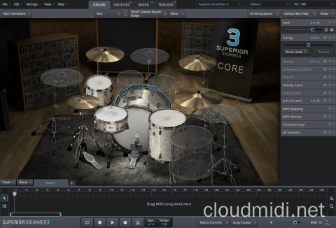 超级鼓3原厂基础版音色库-Toontrack Superior Drummer 3 SDX Core Basic Sound Library :-1