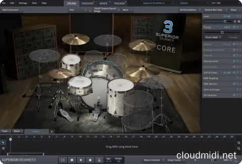 超级鼓3原厂基础版音色库-Toontrack Superior Drummer 3 SDX Core Basic Sound Library :-1