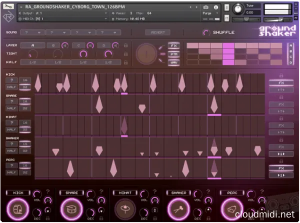 节奏律动生成器-Rigid Audio Groundshaker Kontakt :-1 节奏律动生成器-Rigid Audio Groundshaker Kontakt :-1