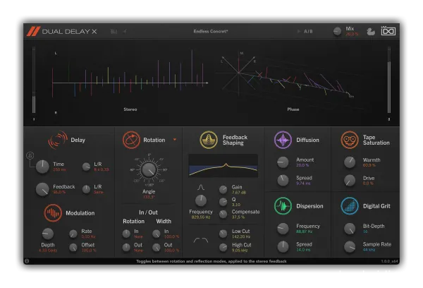 空间延时效果器-UVI Dual Delay X v1.1.5 R2R-win :-1 空间延时效果器-UVI Dual Delay X v1.1.5 R2R-win :-1