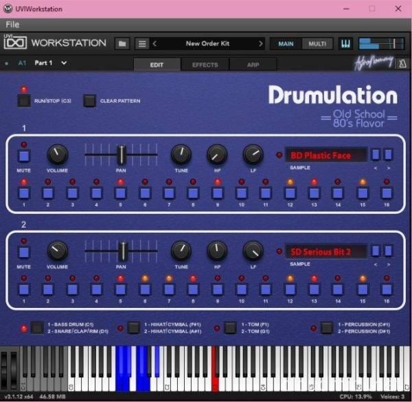 电子鼓机音色库-UVI Soundbank Drumulation v1.4.3-R2R :-1